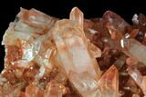 Natural, Red Quartz Crystal Cluster - Morocco #88928-2